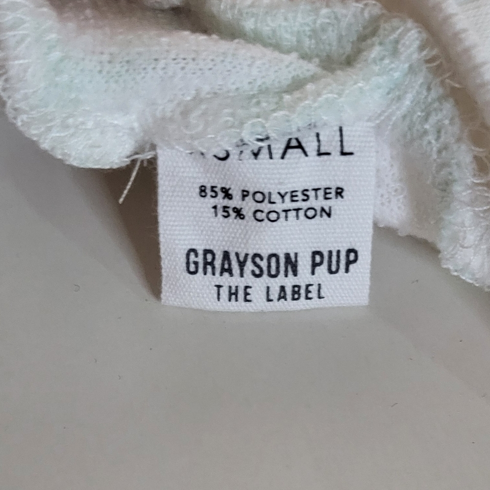 Grayson Pup NWT Green Tie Dye "Namaste" Hoodie Sweatshirt Size Medium - Picture 9 of 9